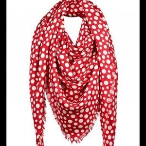 Louis Vuitton Yayoi Kusama Silk and Wool Shawl/ Scarf